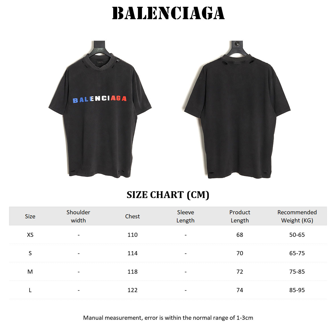 Balenciga 24ss Short-sleeved T-shirt