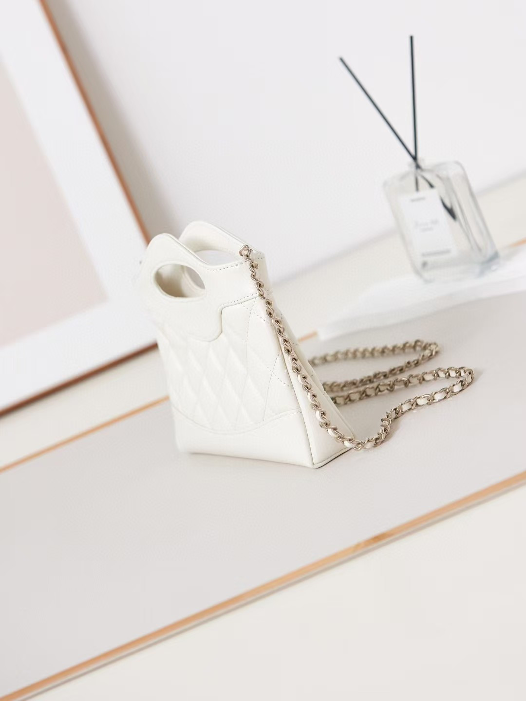 Ch*el 31 nano chain bag lambskin as3656 17.5x20.5x4cm