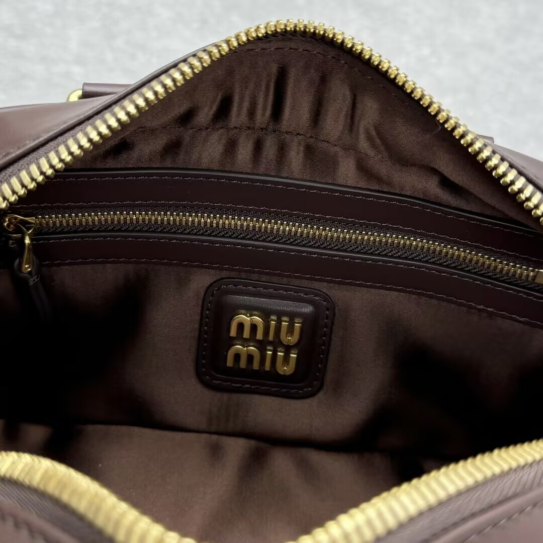 MIU MIU Arcadie leather bag 10.5x22x7.5cm