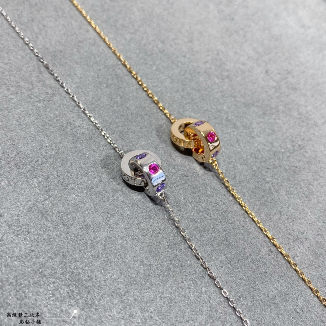 b*l*ai colored Di*m*nd bracelet