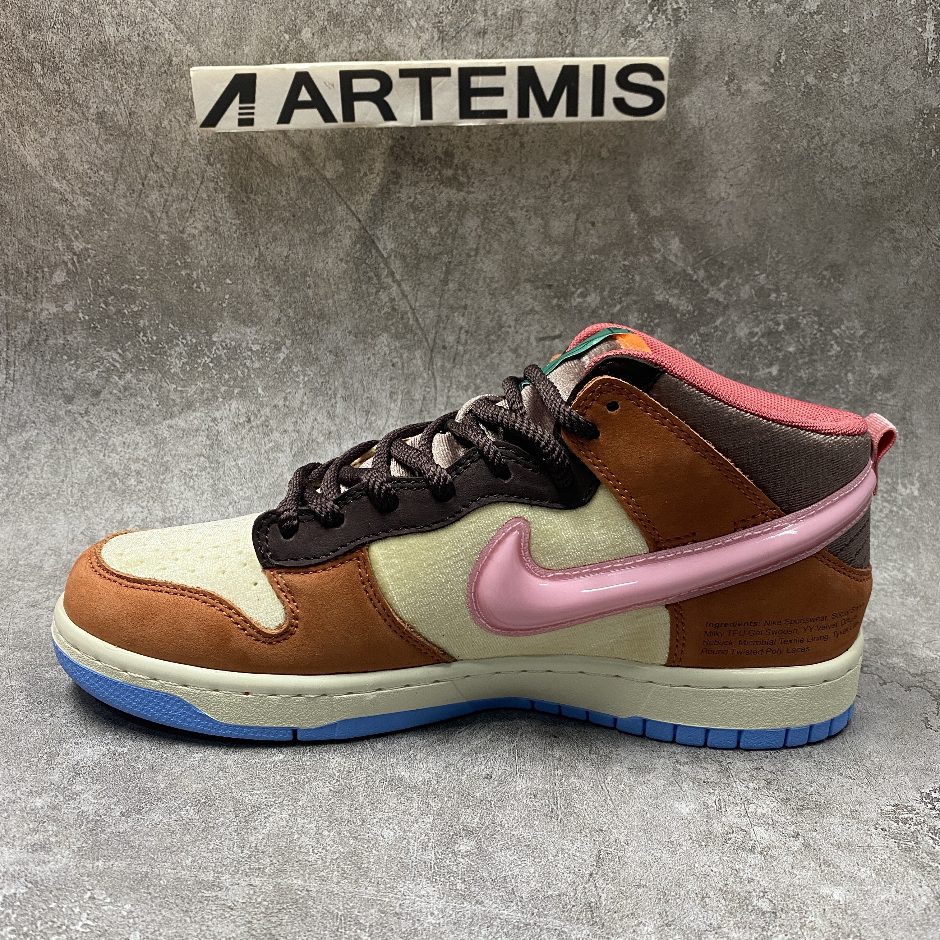 Nike Dunk Mid Social Status Free Lunch Chocolate Milk