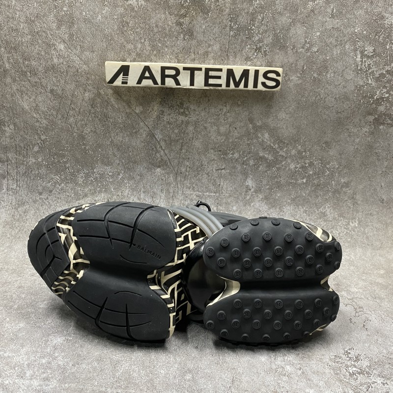 Balmain Unicorn Monogram Neoprene Low-Top Sneakers