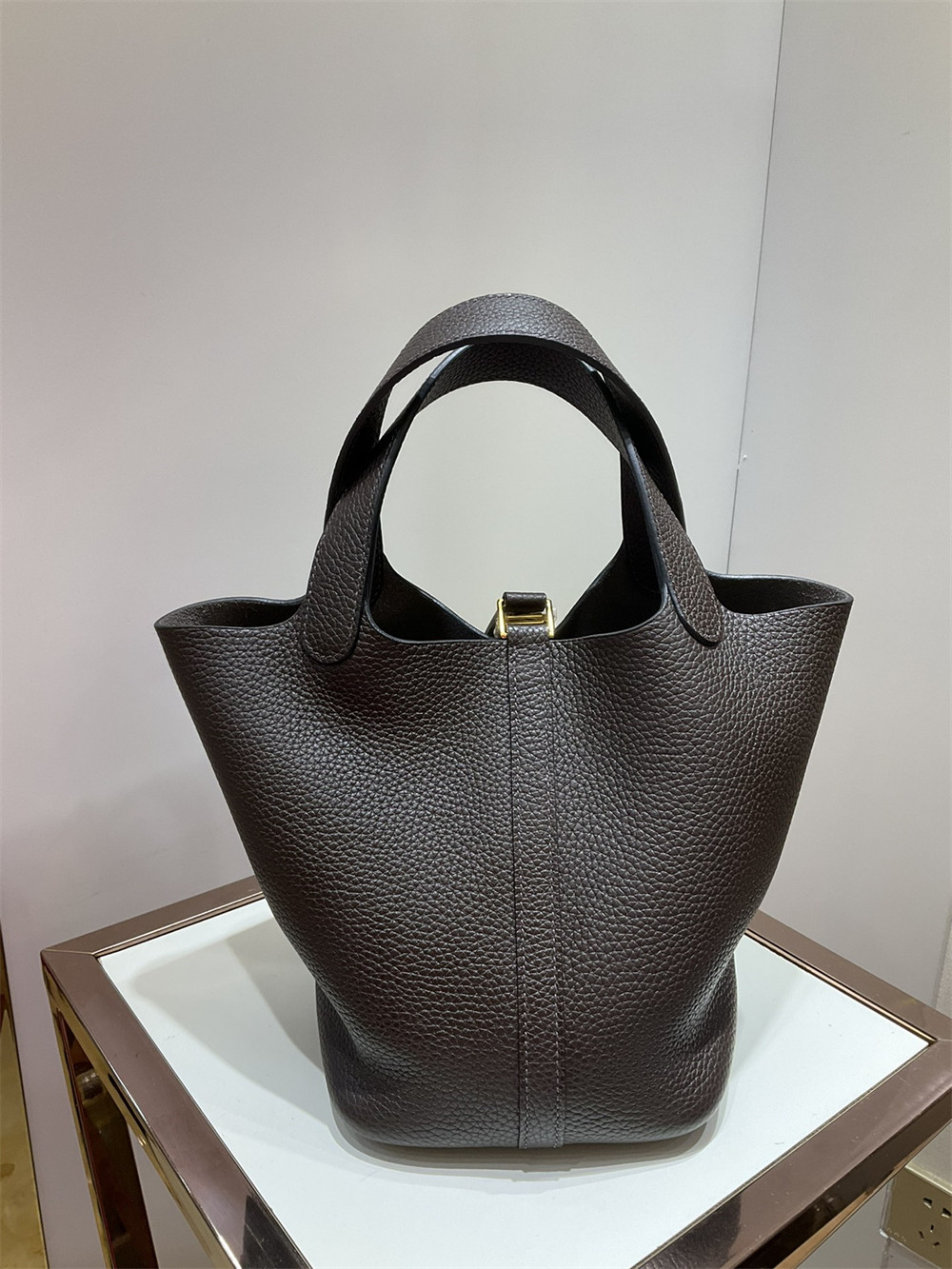 Hermès Picotin 18cm Ebony -dark black to deep brown color without original box