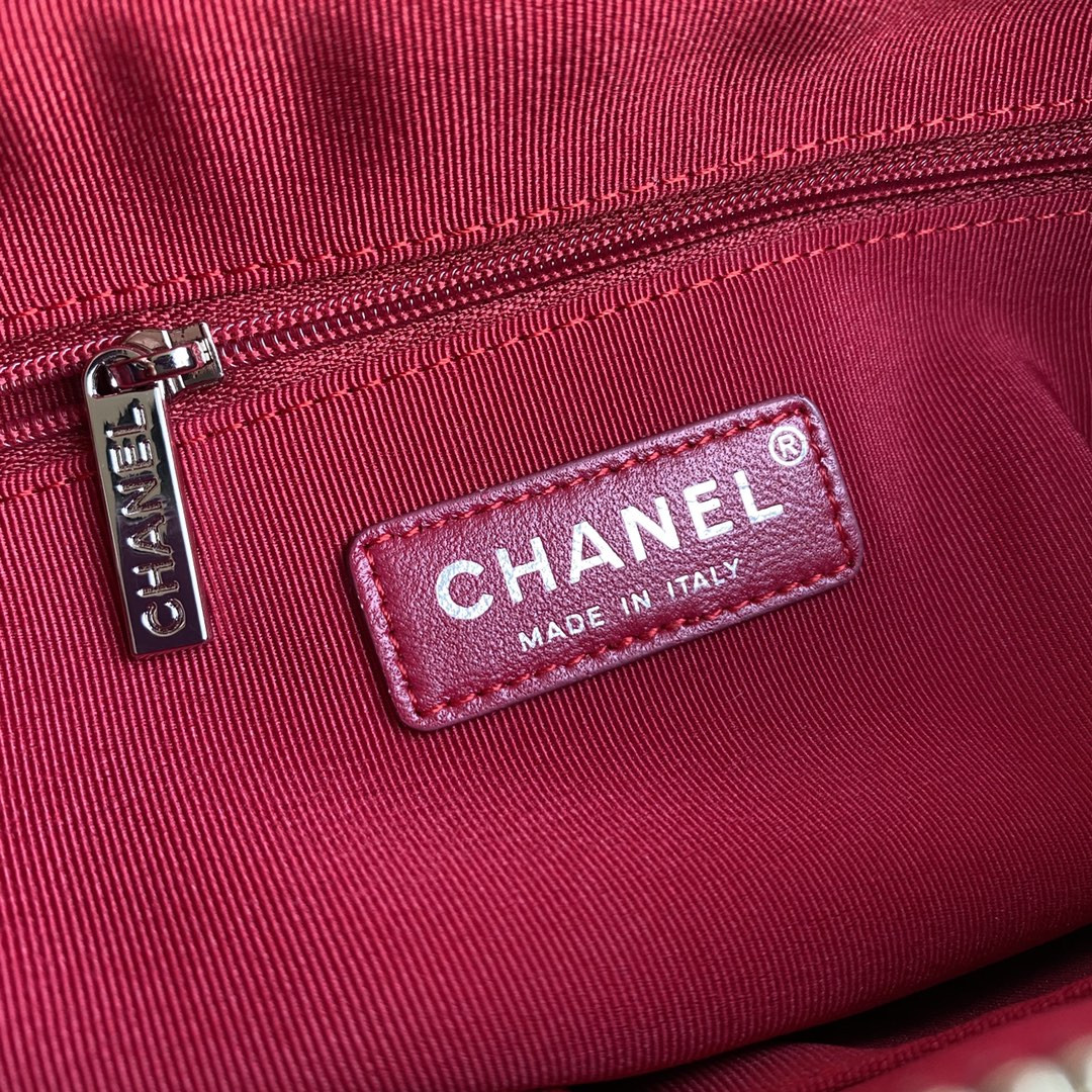 Ch*el  gabrielle small black with shoulder strap letters 20 x 15 x 8cm