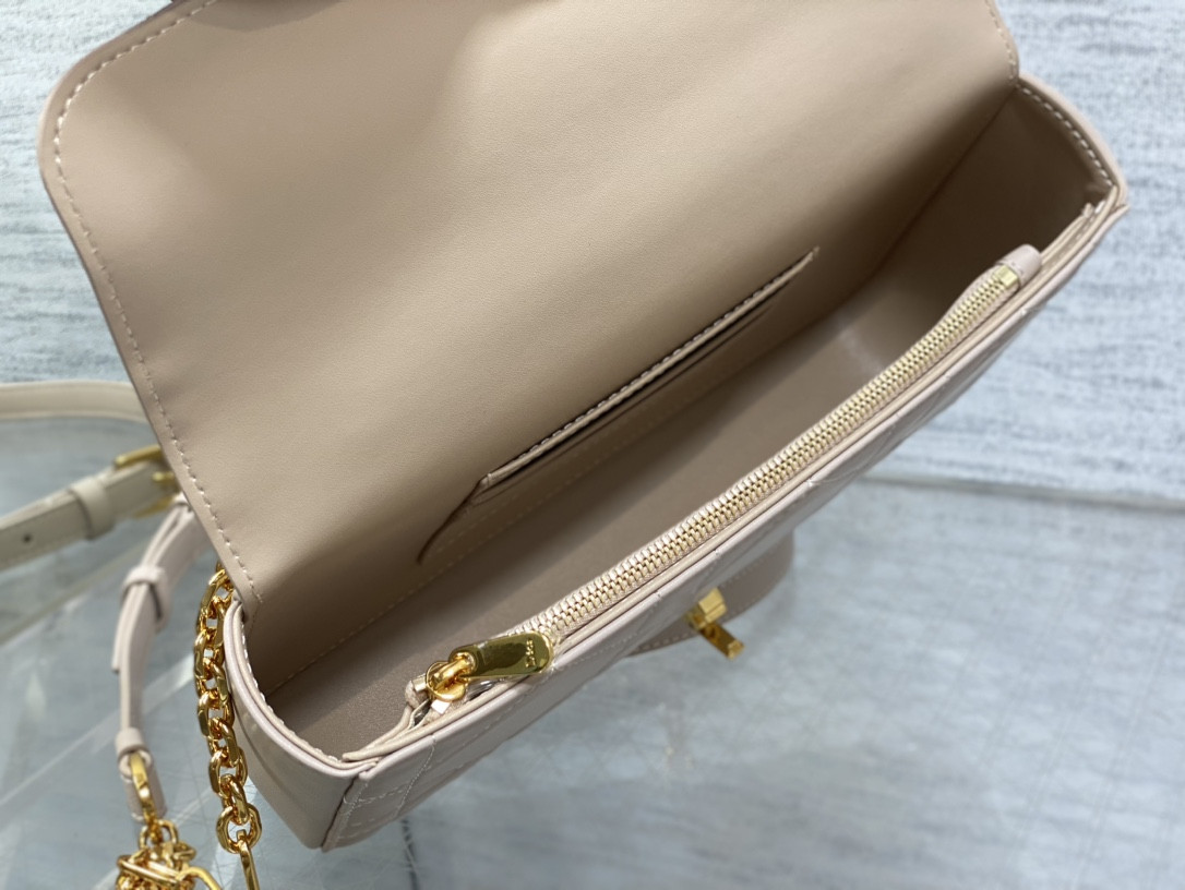 D*or mini D*or ange bag pink macrocannage calfskin 20 x 12 x 5 cm