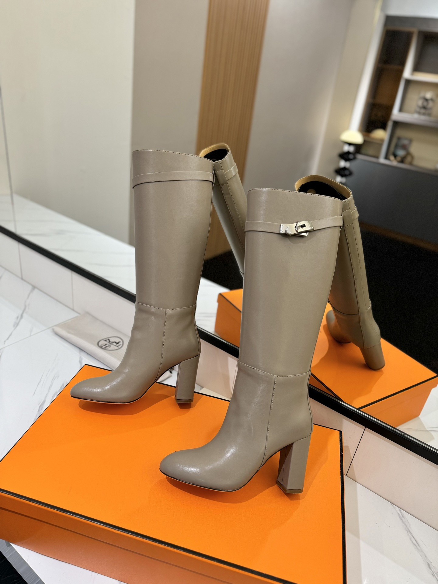 UA Hermès Jumping Boots (Heel height 8.5cm)