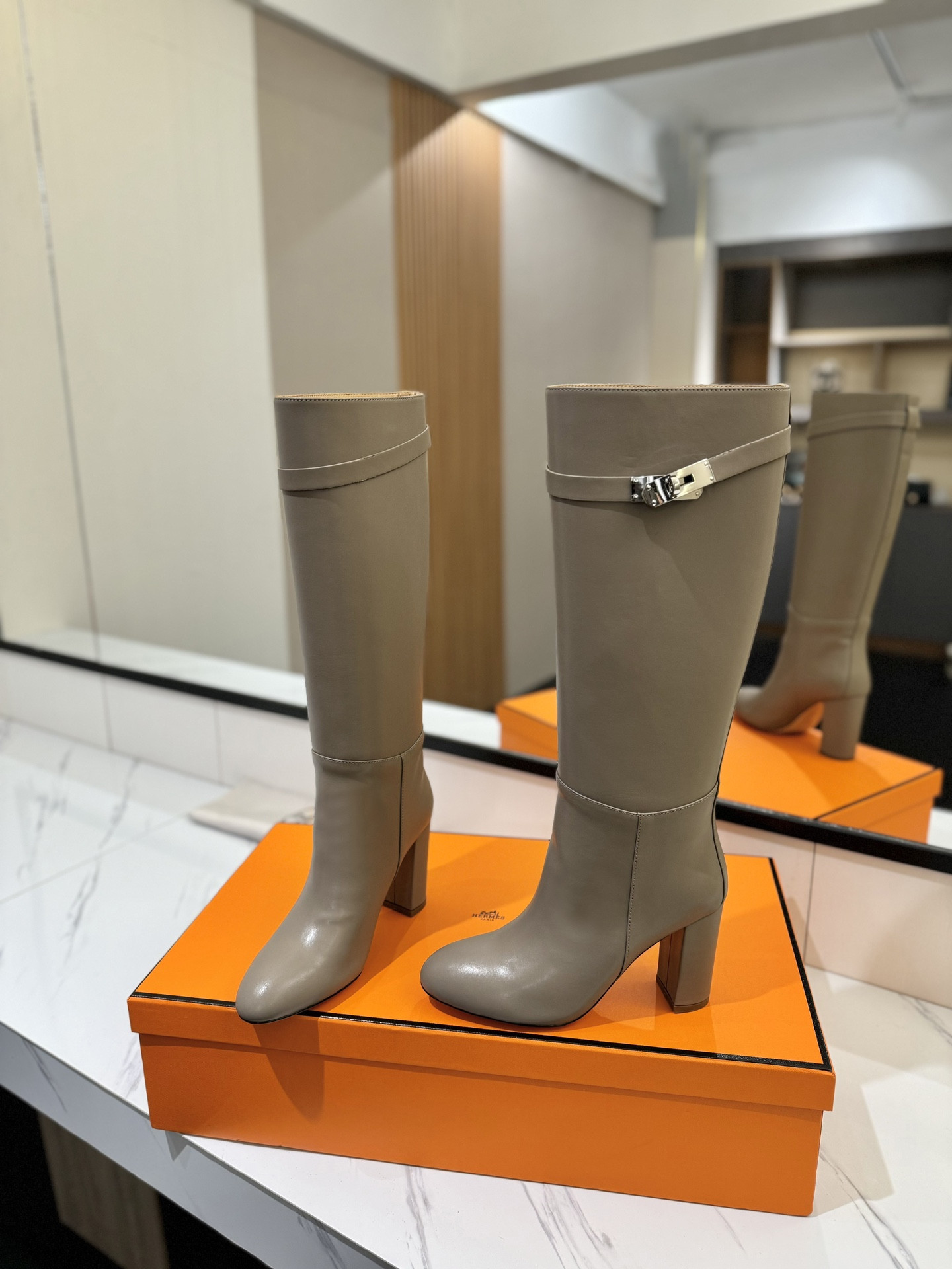 UA Hermès Jumping Boots (Heel height 8.5cm)
