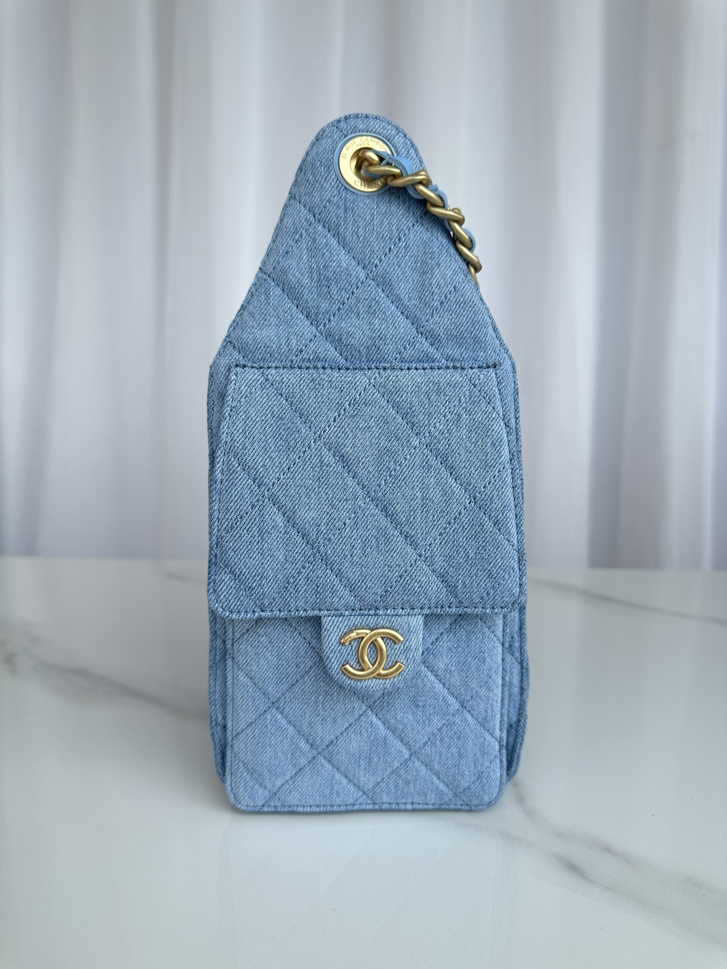 Ch*el 25 small bucket hobo handbag as5293 30x26x14cm